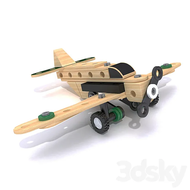Designer airplane BRIO 3D Model