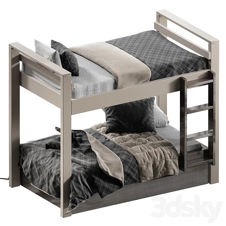Designer bunk beds 3D Model Free