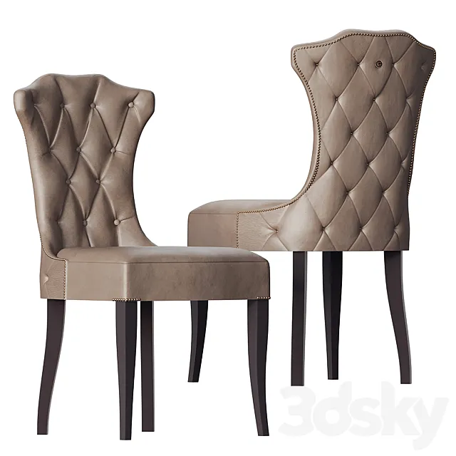 designer chair with a carriage tie 3DModel