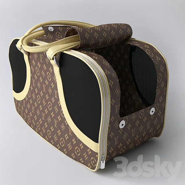 Designer Dog Bags LOUIS VUITTON _ bag for animals 3DModel