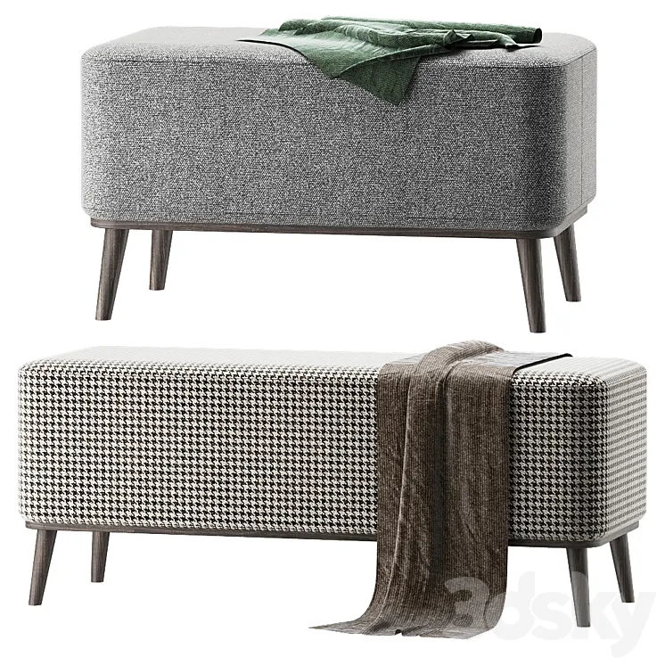 designer pouf roob look 3D Model Free