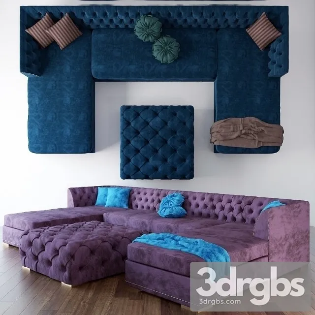 Designer Sofa Set In Aligarh 3D Model Download