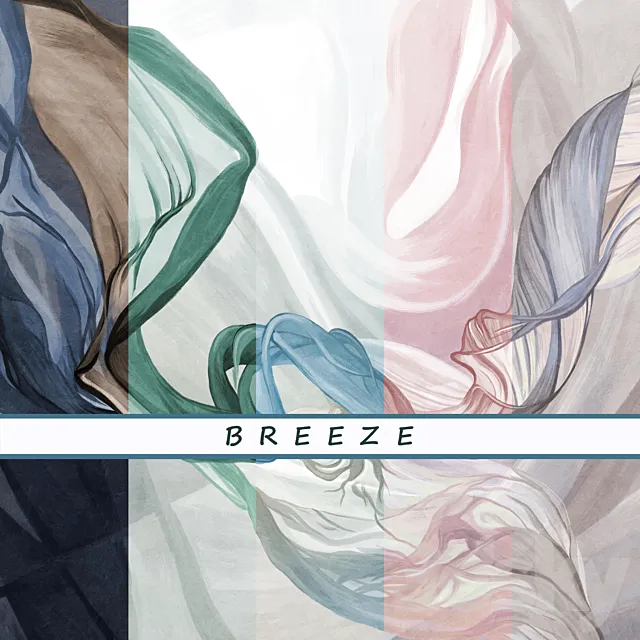 Designer wallpapers BREEZE pack 3 3D Model