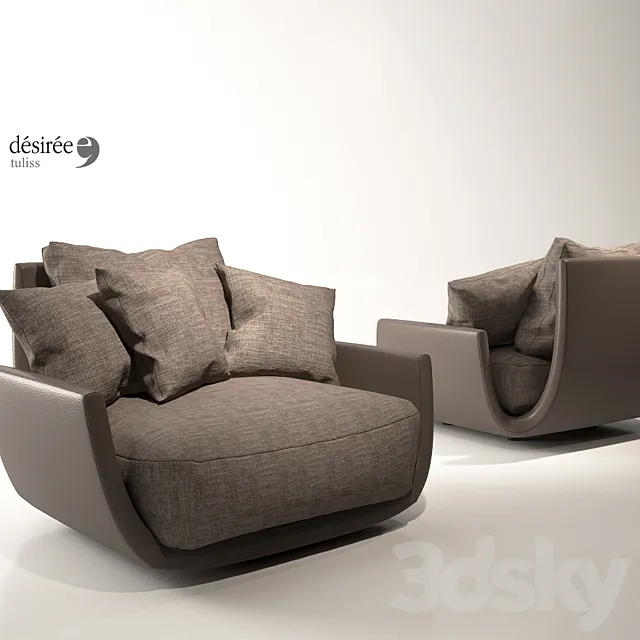 Desiree armchair TULISS 3D Model