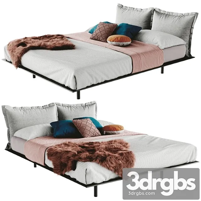 Desiree Bed Platz Fur Plaid 1 3D Model Free