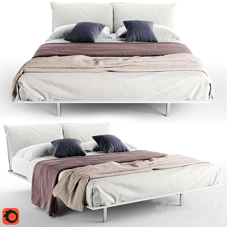Desiree Platz Bed 3D Model