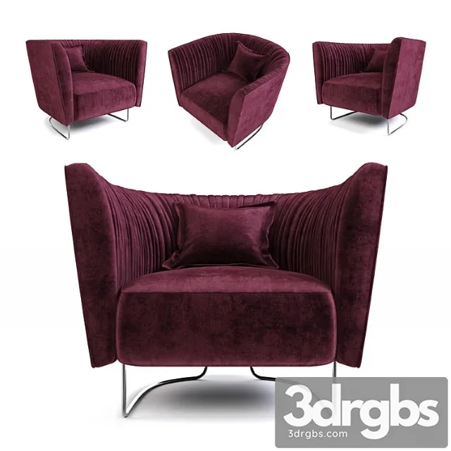 Desiree shellon armchair 3D Model Free