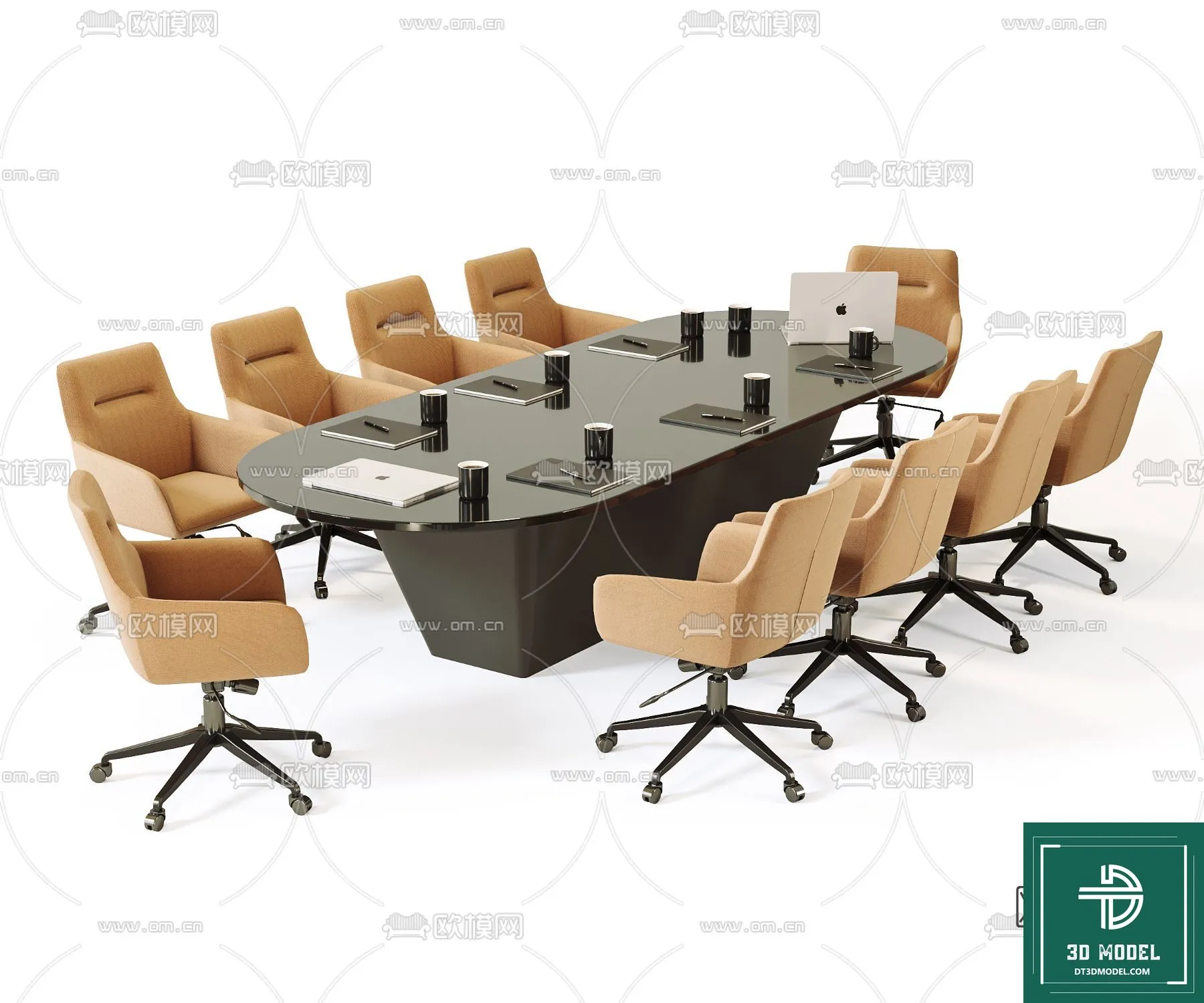 Desk 3D Model for Office - Furniture and Interior Design - 001