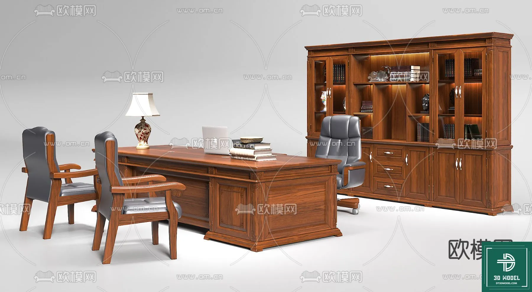 Desk 3D Model for Office - Furniture and Interior Design - 054