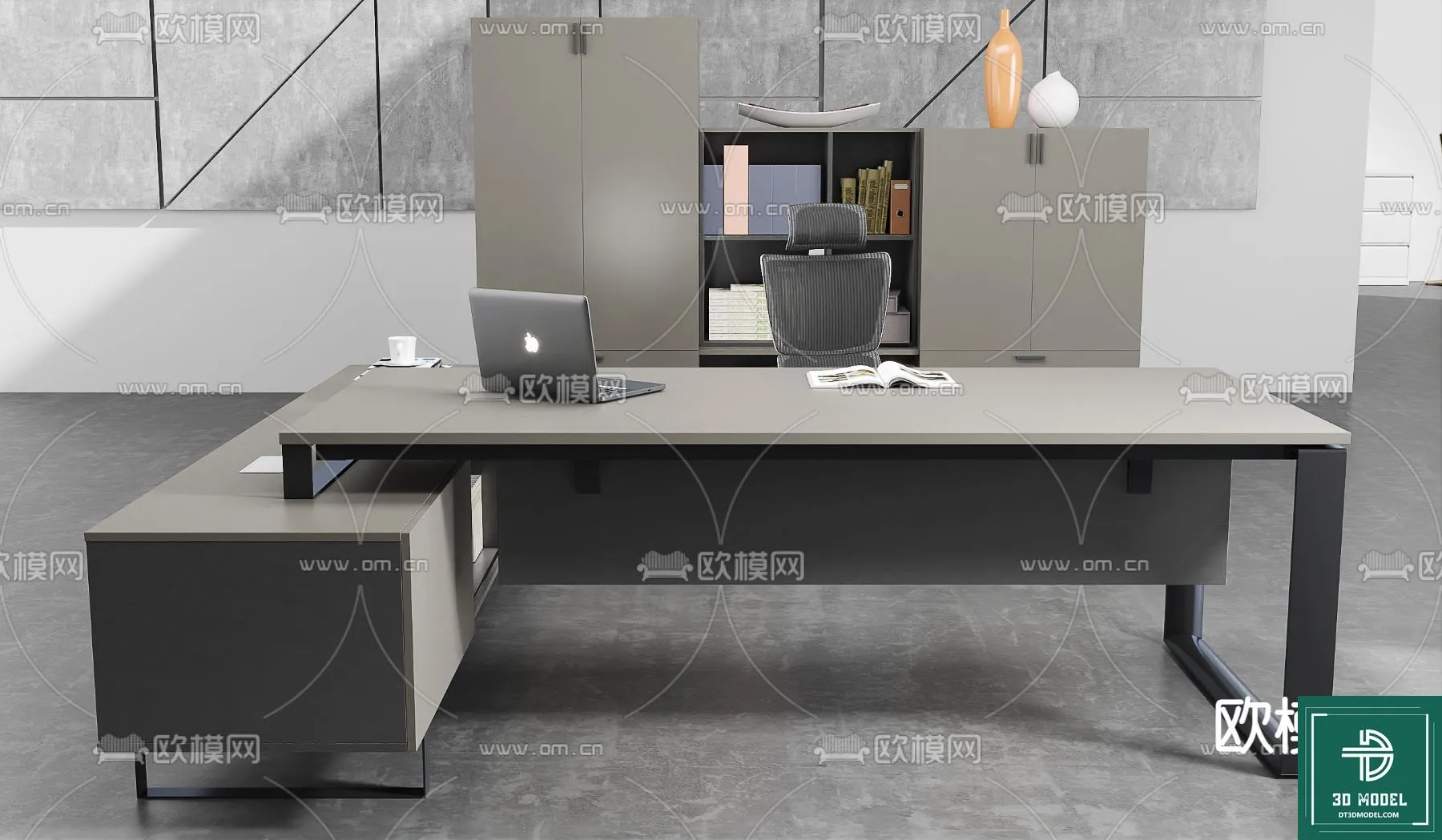 Desk 3D Model for Office - Furniture and Interior Design - 067