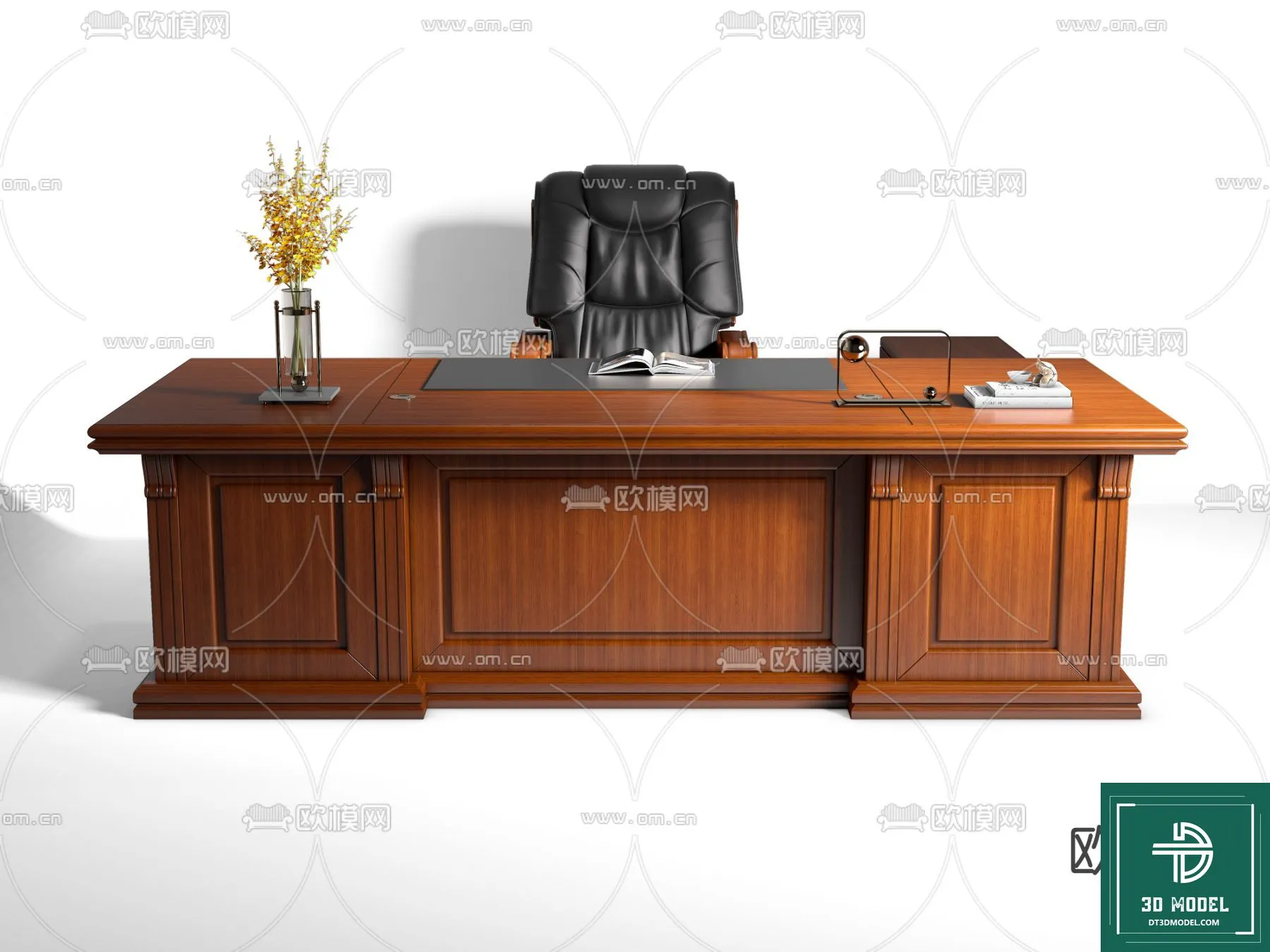 Desk 3D Model for Office - Furniture and Interior Design - 071
