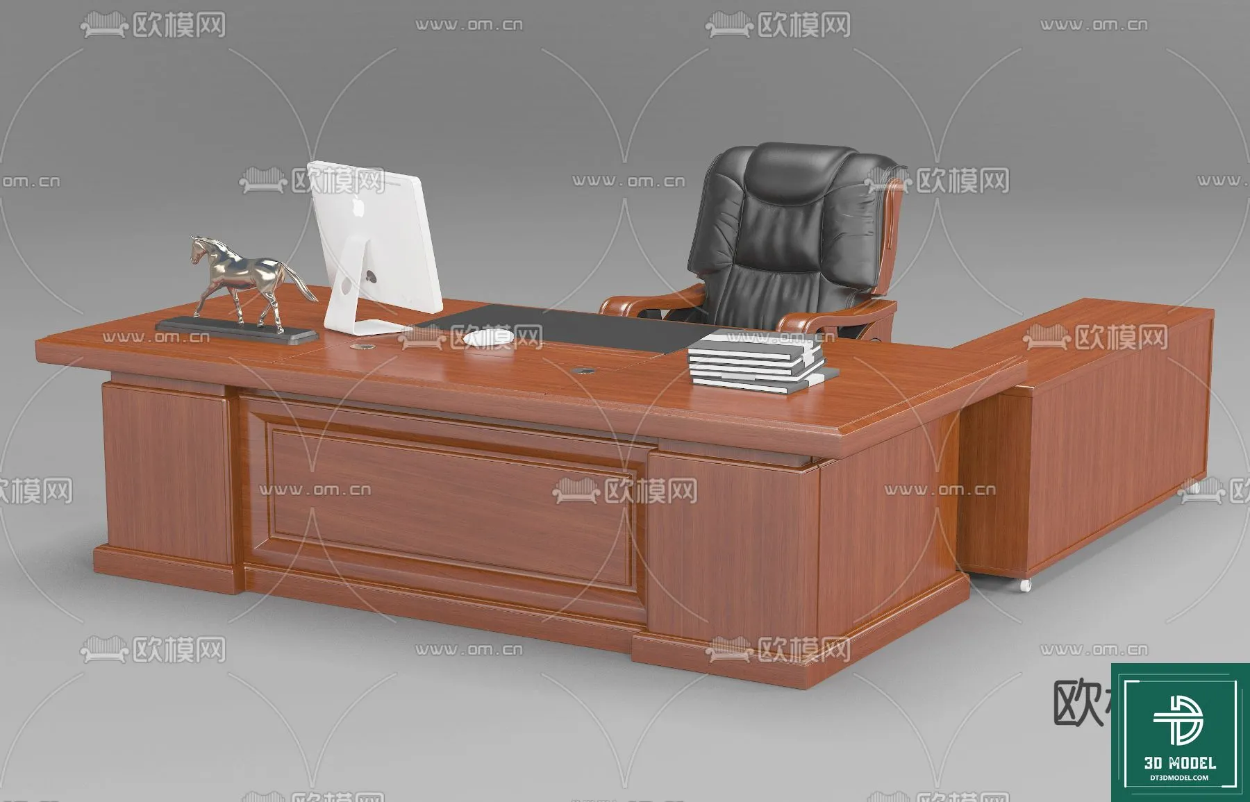 Desk 3D Model for Office - Furniture and Interior Design - 078
