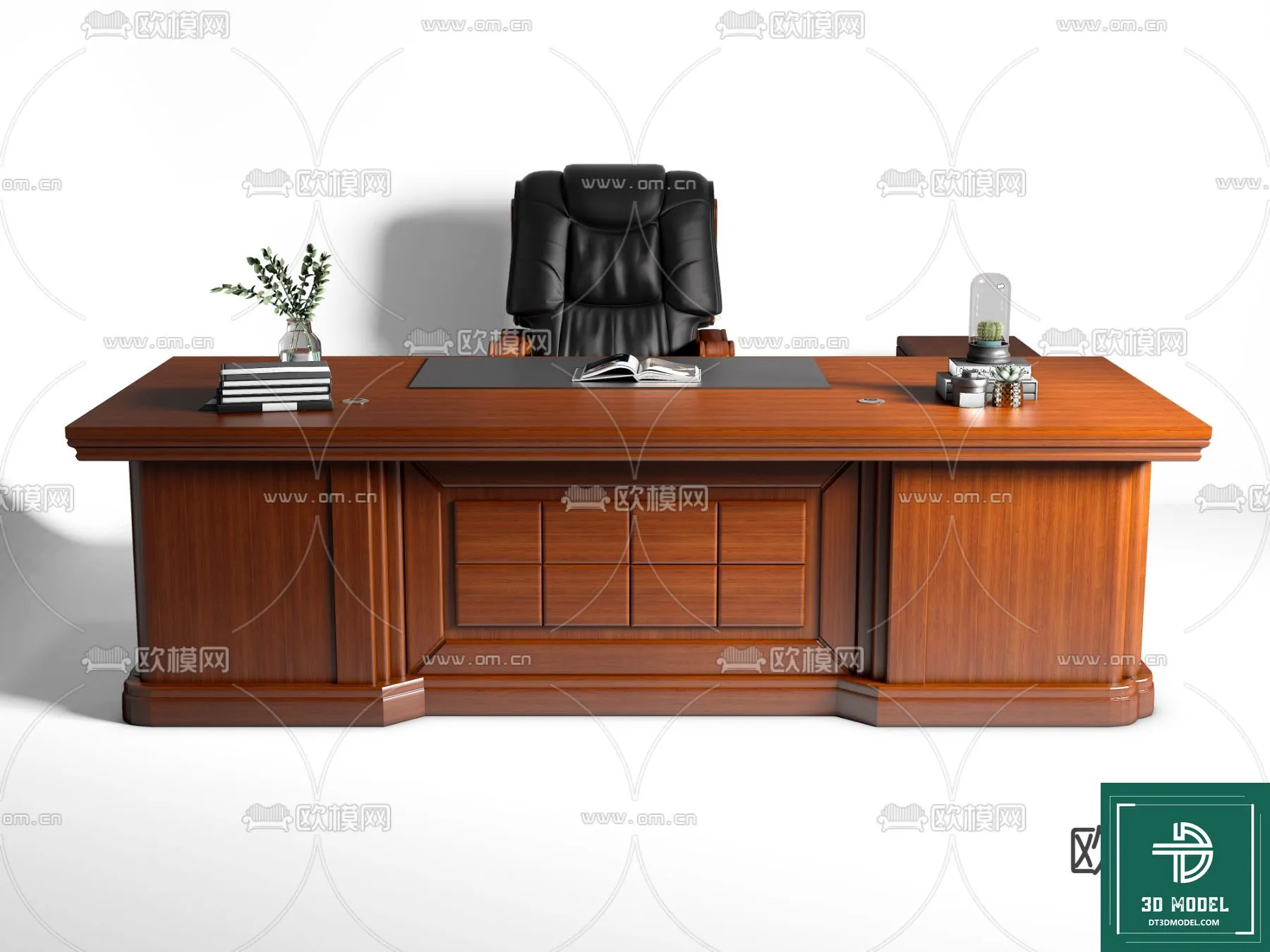 Desk 3D Model for Office - Furniture and Interior Design - 097