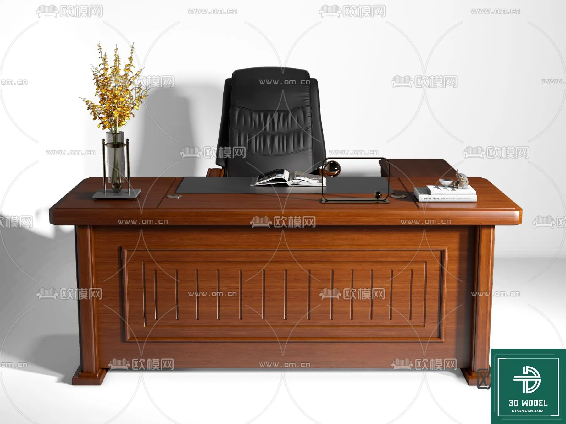 Desk 3D Model for Office - Furniture and Interior Design - 098