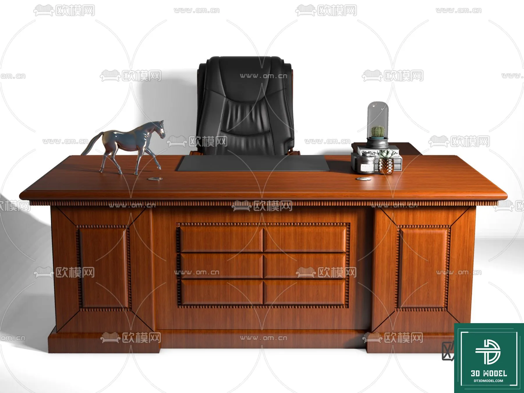 Desk 3D Model for Office - Furniture and Interior Design - 099