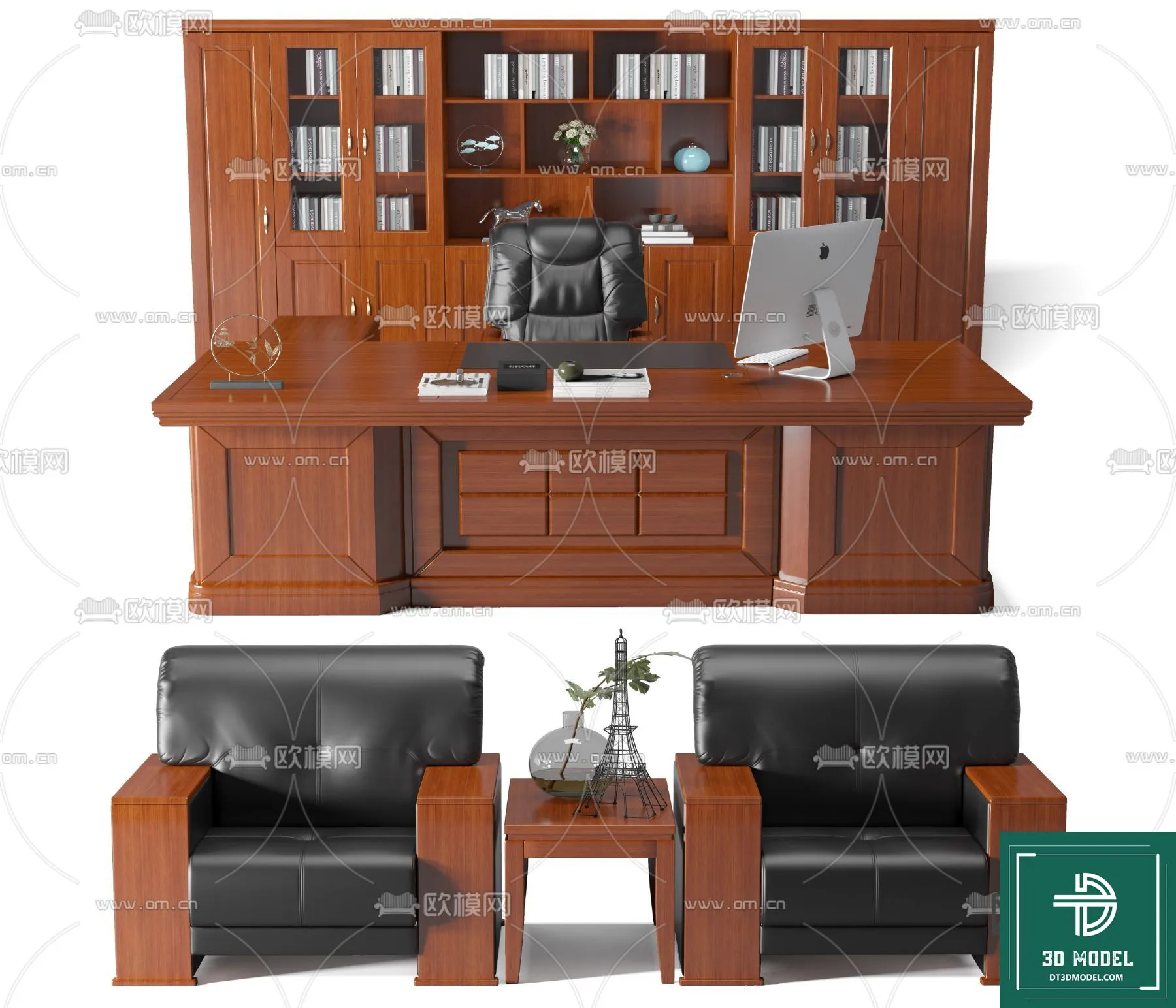 Desk 3D Model for Office - Furniture and Interior Design - 100
