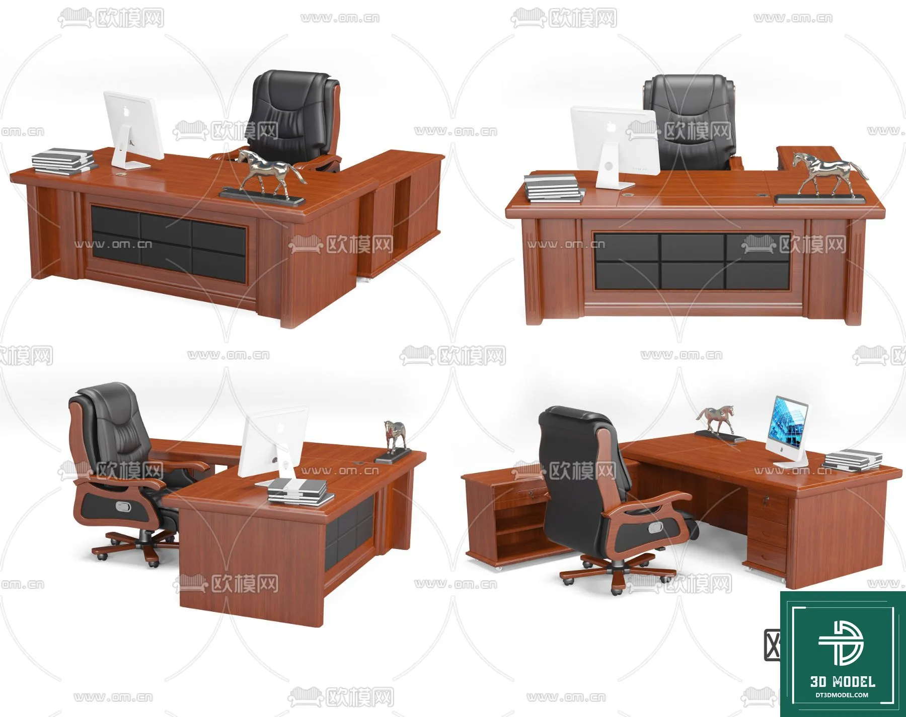 Desk 3D Model for Office - Furniture and Interior Design - 101