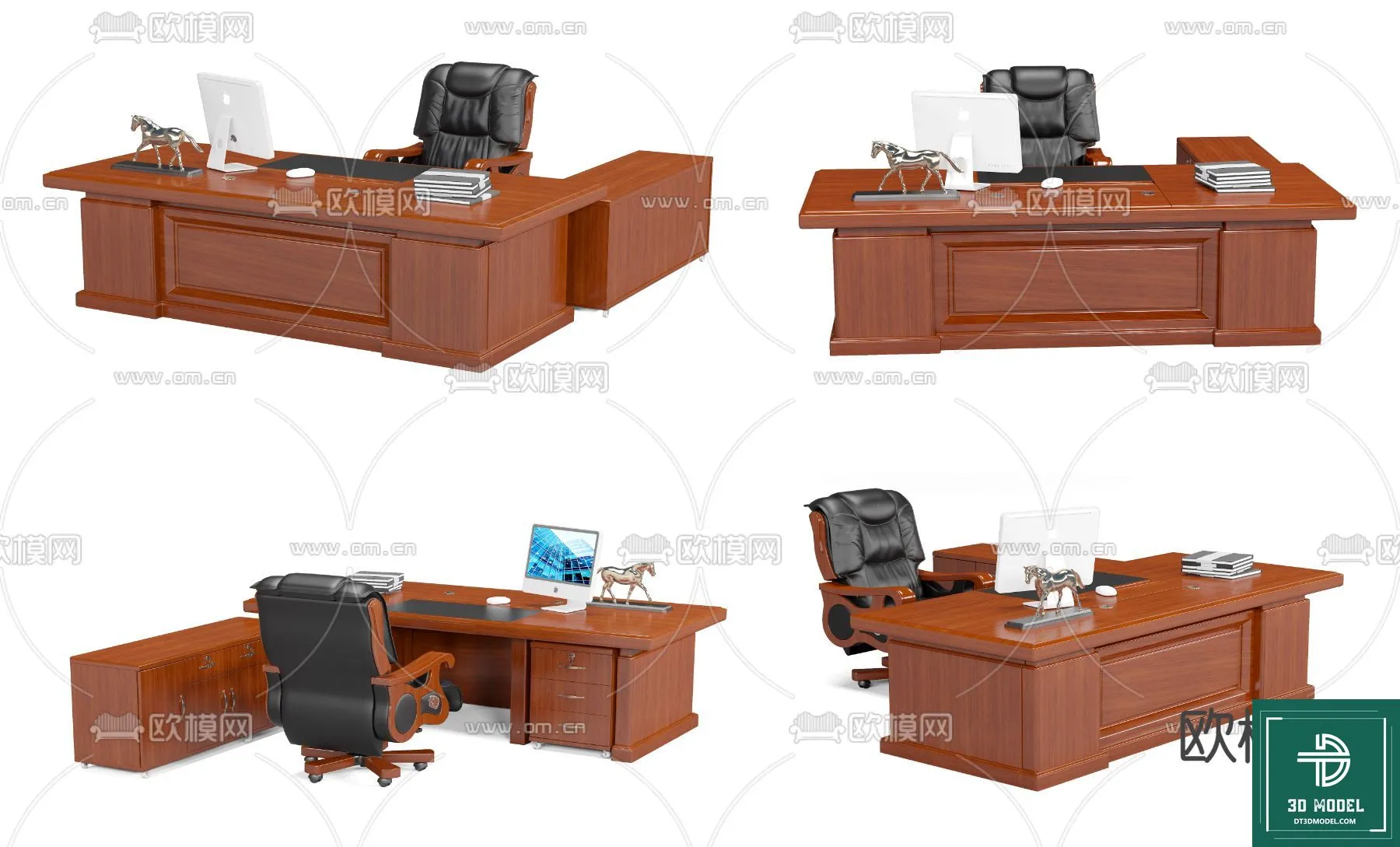 Desk 3D Model for Office - Furniture and Interior Design - 102