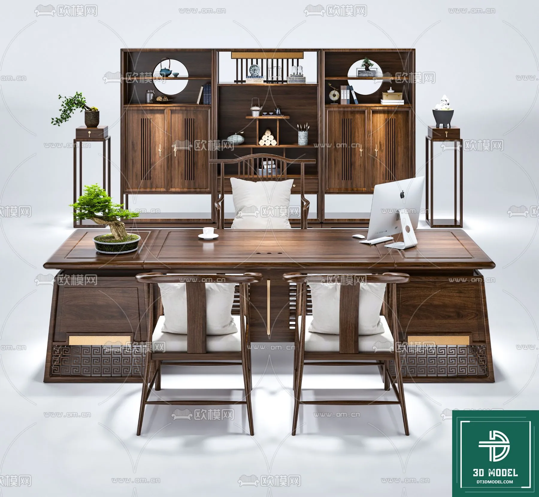 Desk 3D Model for Office - Furniture and Interior Design - 108