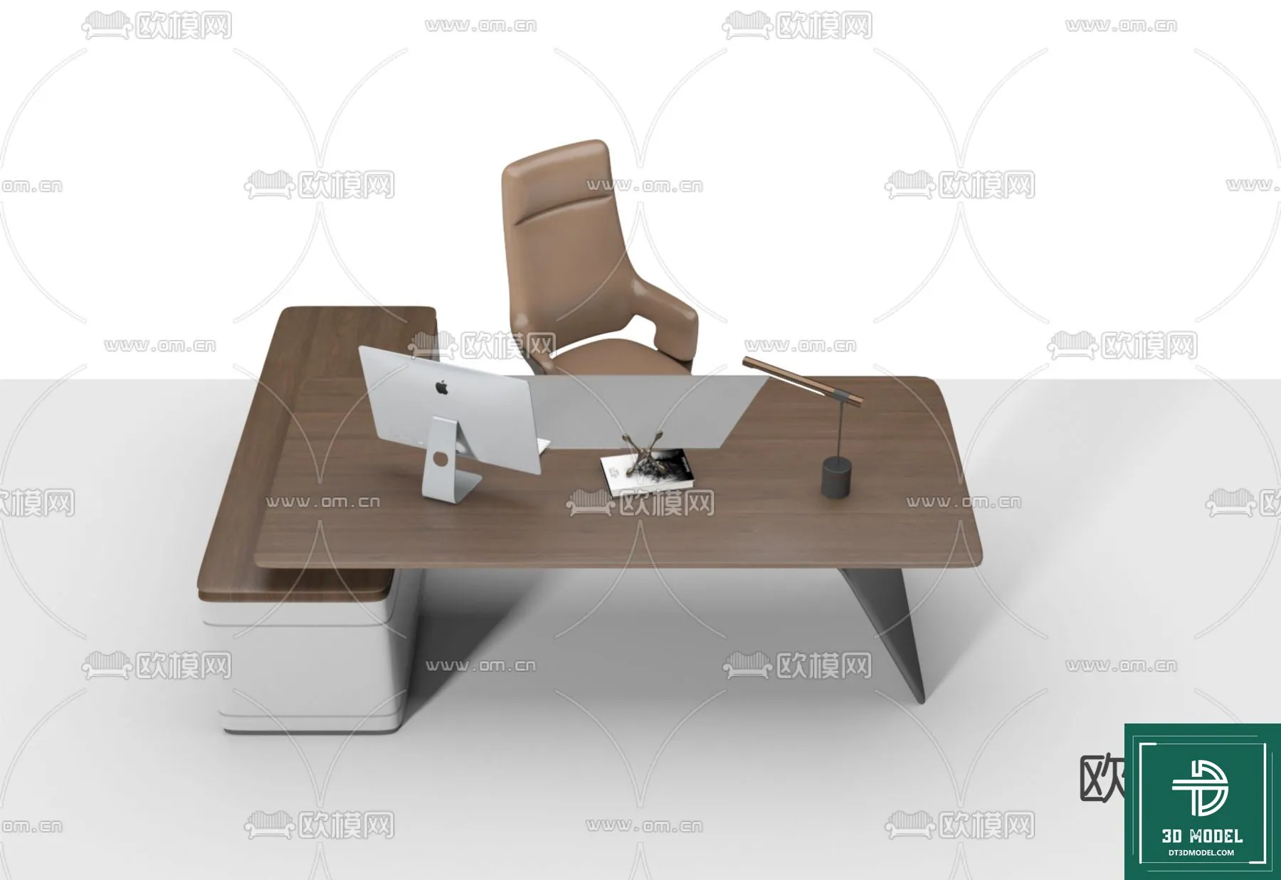 Desk 3D Model for Office - Furniture and Interior Design - 110