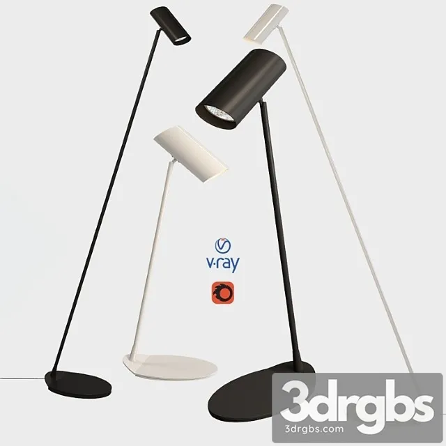 Desk and floor lamps model hester from the company lucide belgium. 3D Model Free