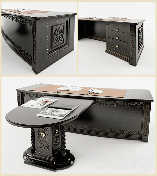 Desk Arabic 3D Model