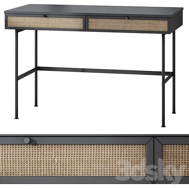 Desk Bronte-1 Dark 3D Model