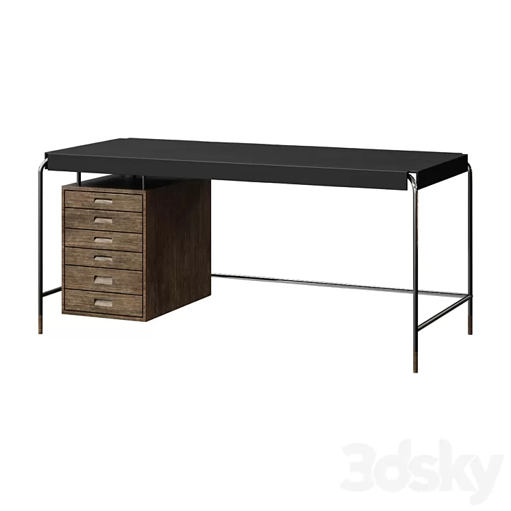 Desk CARL HANSEN AJ52 SOCIETY TABLE BUREAU 3D Model