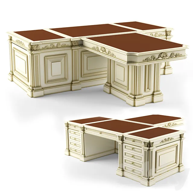 Desk classic 3D Model