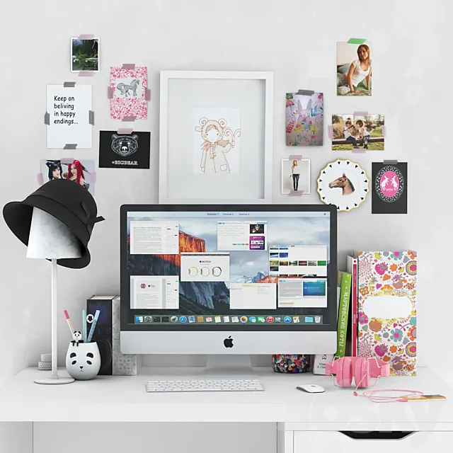 Desk Decoration 3D Model