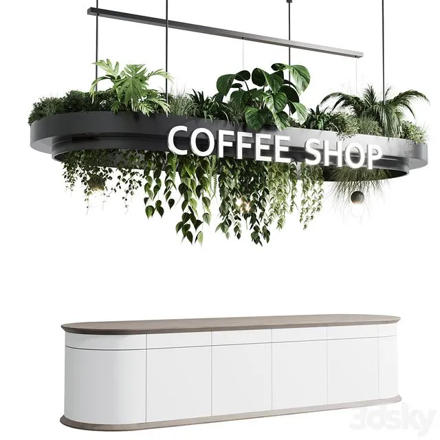 Desk for Restaurant and Caffe set 01 corona Free Download