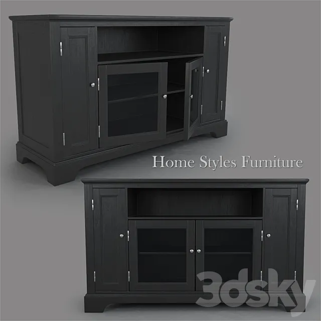 Desk. Pedestal. Bedford by Home Styles Furniture 3DModel
