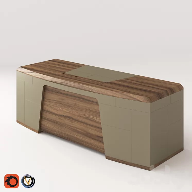 Desk Porada Flavio 3D Model