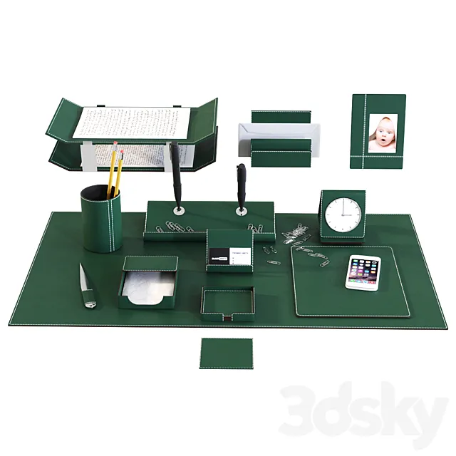 Desk Set for Executive _ Director # 2 3D Model