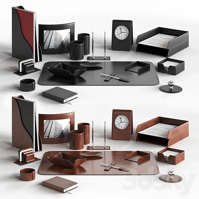 Desk set for the manager Buvardo. 3D Model