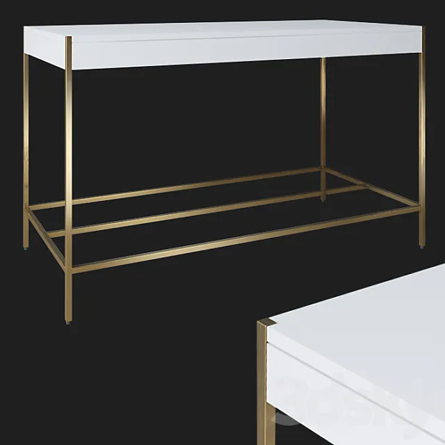 Desk "Zane" by "West Elm" 3DModel