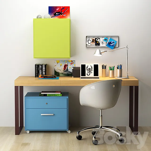 desk_1 3D Model