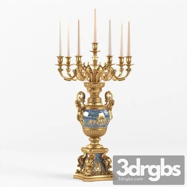 Desktop Classic Candle Holder Baldi 3D Model Free