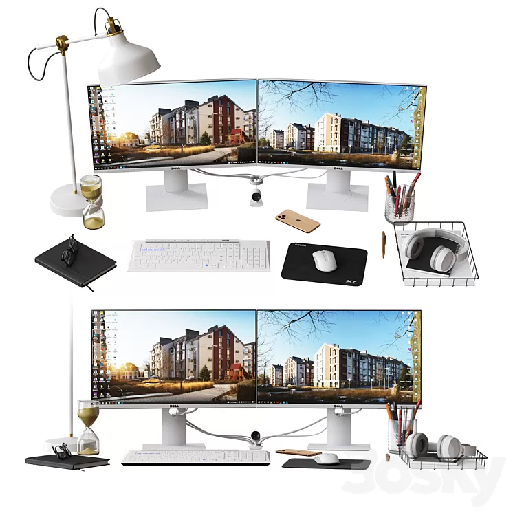 Desktop Set CG Artist Edition №1 3D Model