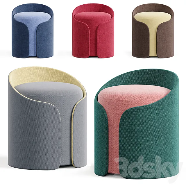 Desormeaux Carrette Sardigan Pouf 3DModel