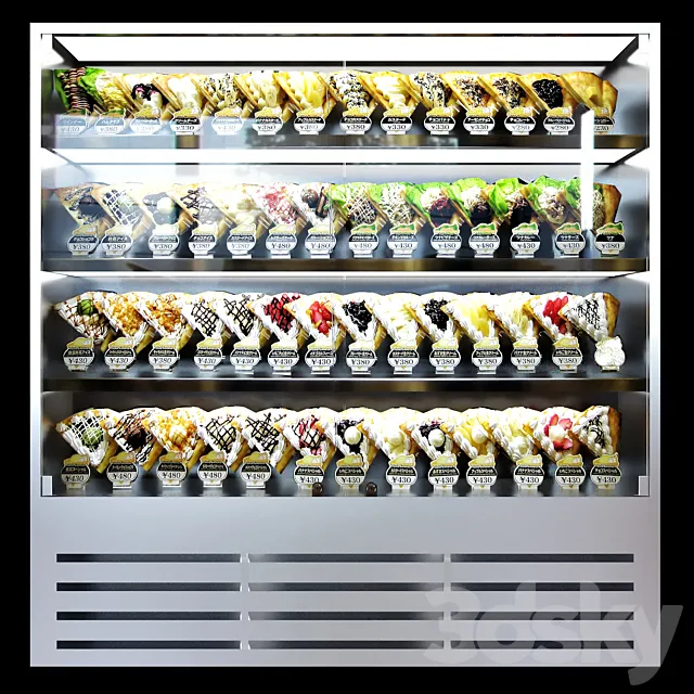 Dessert shelves 3DModel