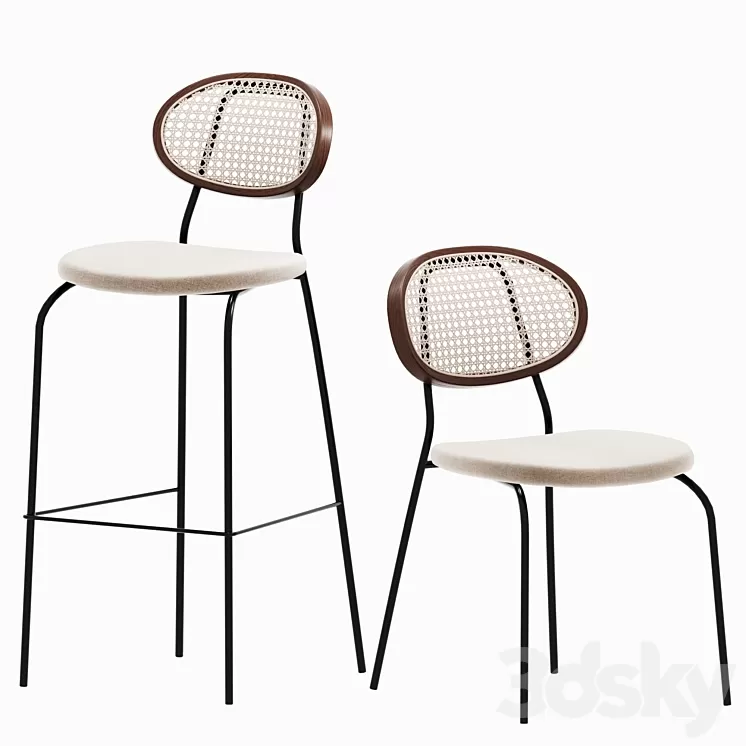 Dester chairs 3D Model