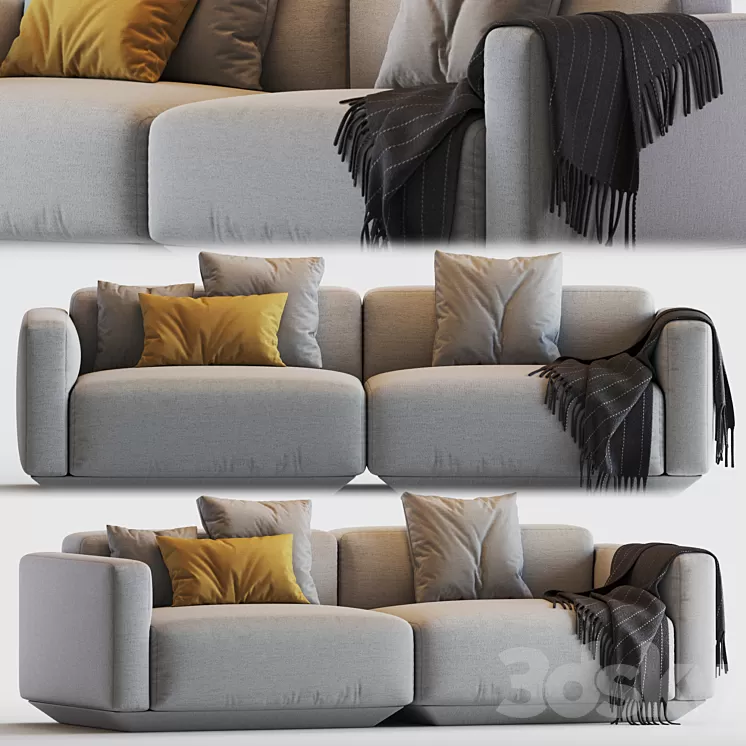 Develius modular sofa 3D Model