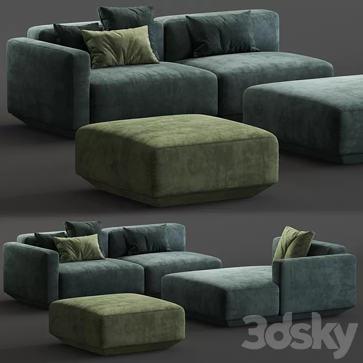 Develius modular sofa 3D Model