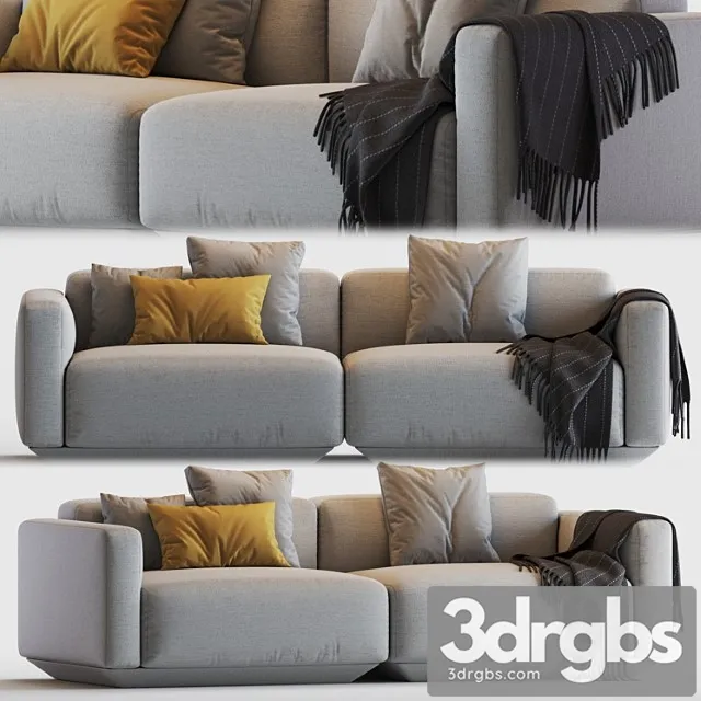 Develius modular sofa_1 2 3D Model Free