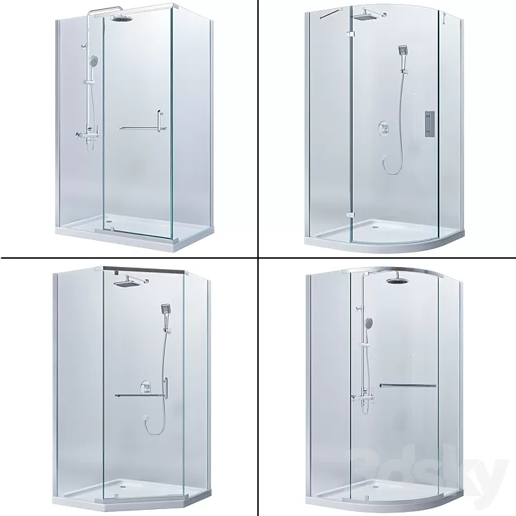 Devit showers set 3D Model