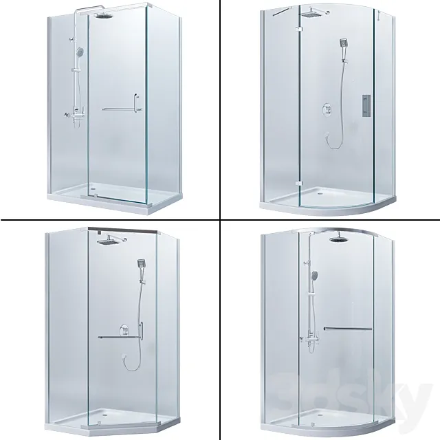 Devit showers set 3DModel