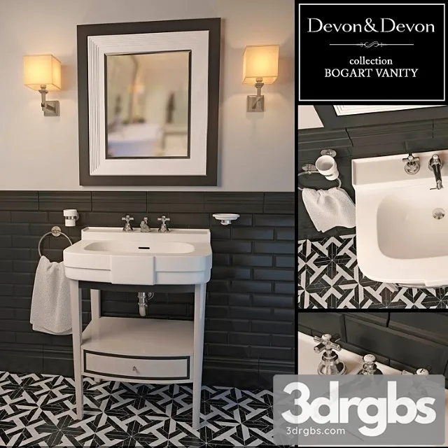 Devon Devon Basin Bogart Vanity 3D Model Download