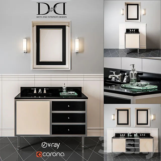 Devon & Devon – Jazz collection (3 Vanity Unit) 3DModel