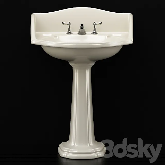Devon & Devon OXFORD Pedestal washbasin 3D Model